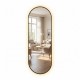 Led modena backlit runway mirror black 120cm