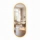 Led modena backlit runway mirror gold 120cm