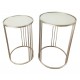 Freya set of 2 accent table silver