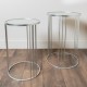 Freya set of 2 accent table silver