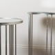 Freya set of 2 accent table silver
