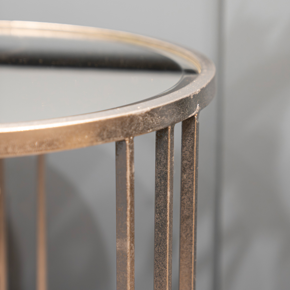 Freya set of 2 accent table silver