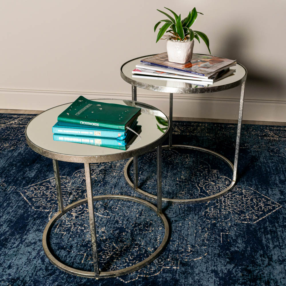 Avery s/2 side tables silver