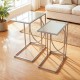 Franklin s/2 sofa tables silver