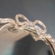 Clayton mirror with bow 50cm silver