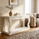 Scroll ivory 150cm sideboard table w/drawer