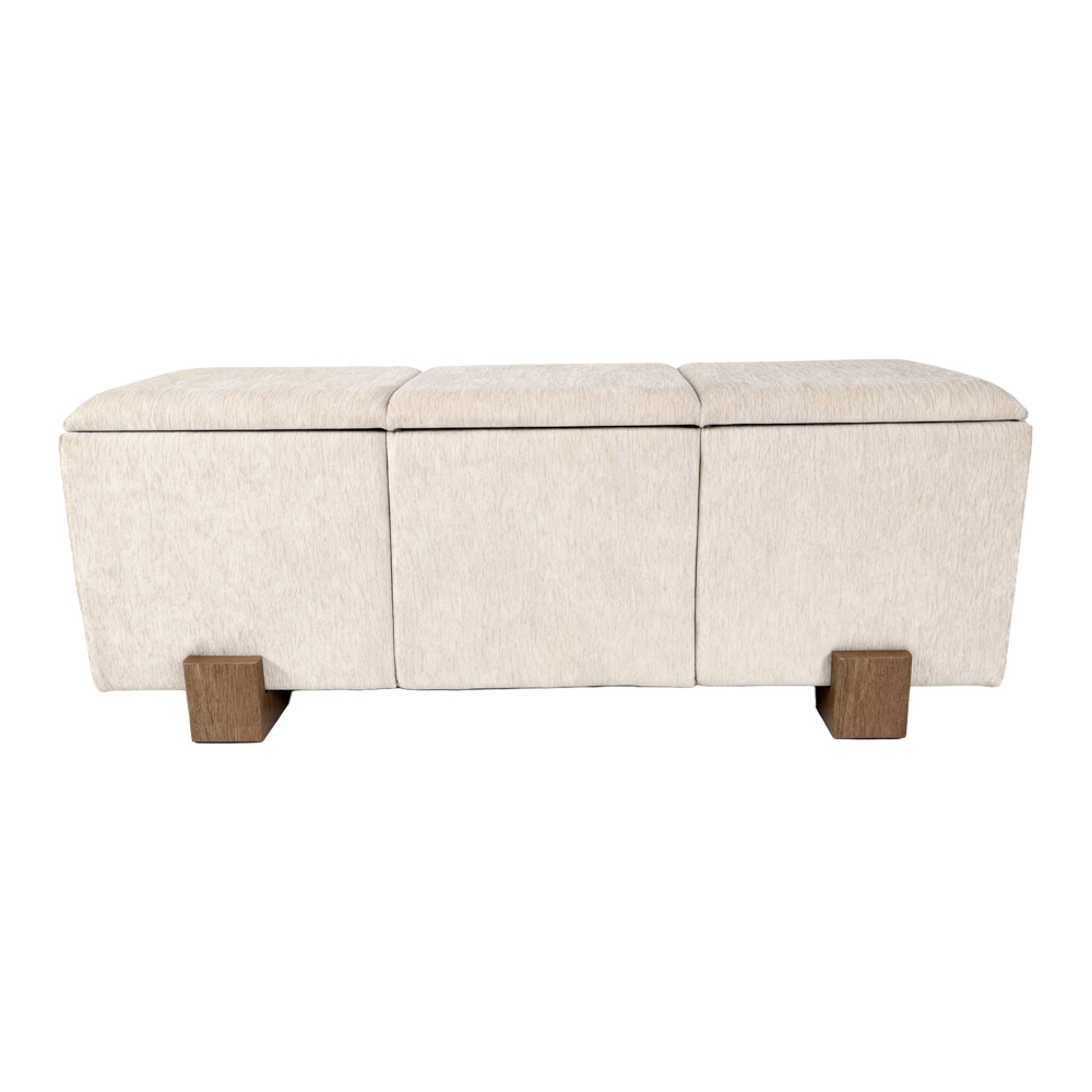 Ivy storage bench natural