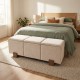 Ivy storage bench natural