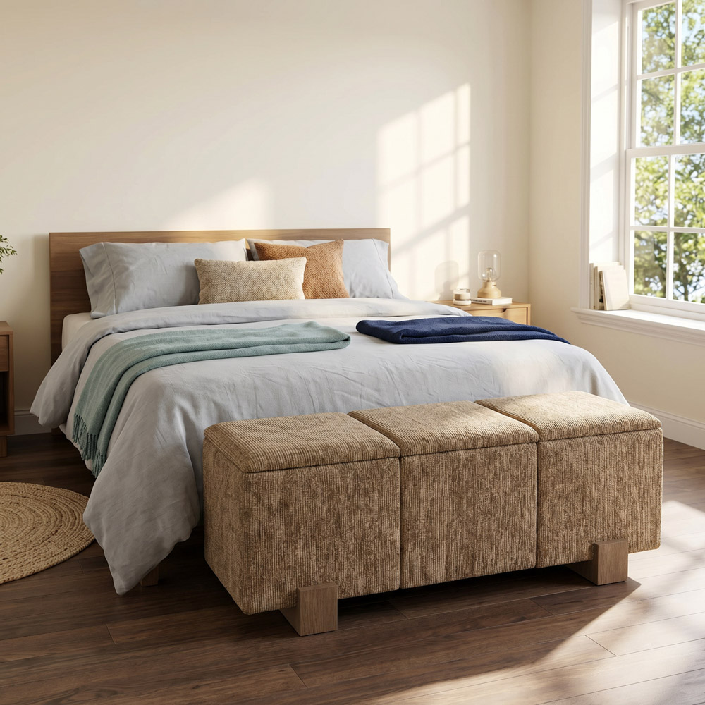 Ivy storage bench green