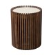 Ridges side table teak with porcelain top