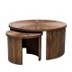 Ray s/2 coffee tables dark teak