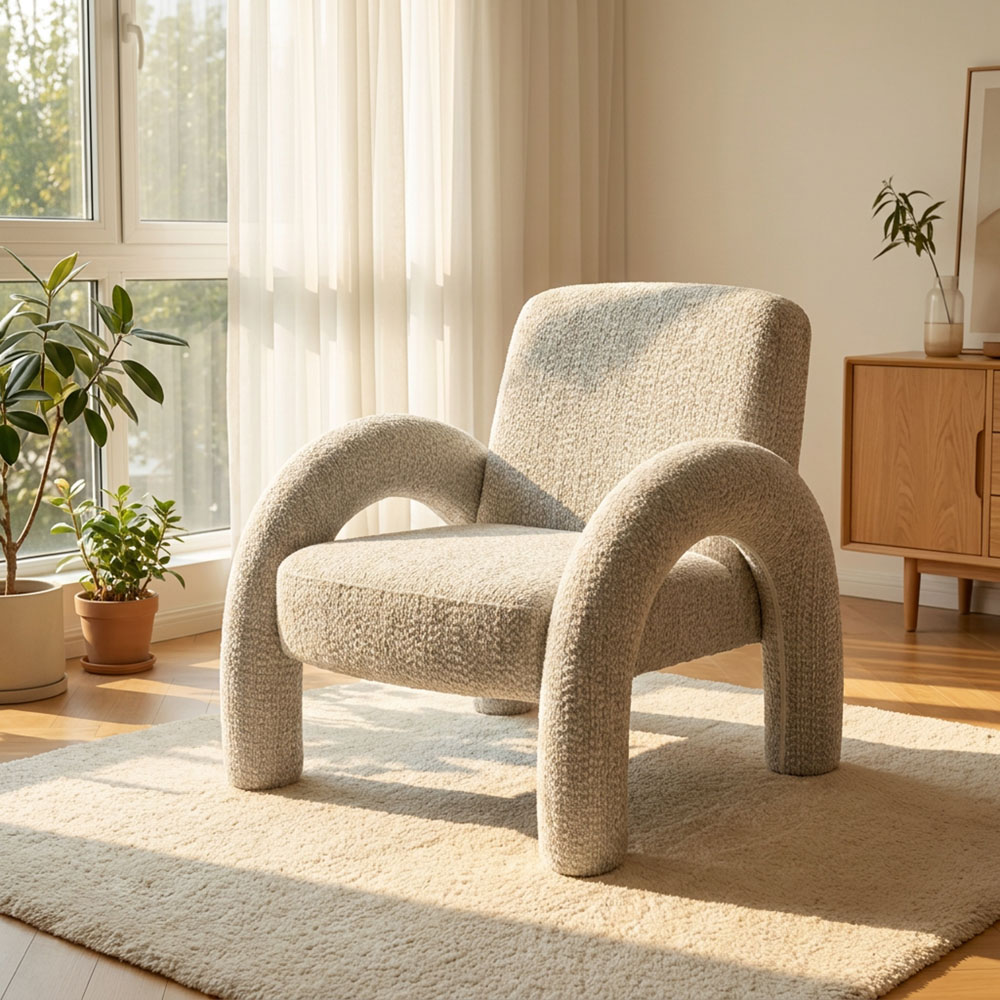 Indigo accent chair beige