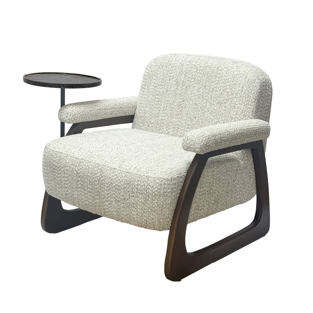 Blake accent chair with table beige