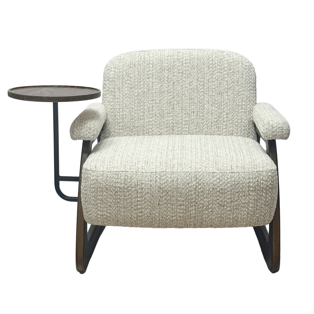 Blake accent chair with table beige