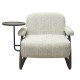 Blake accent chair with table beige