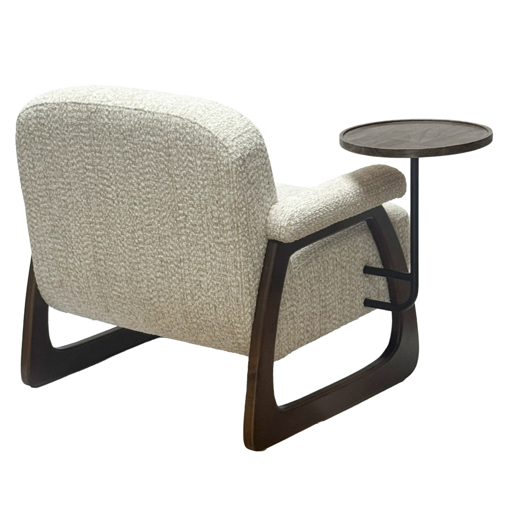 Blake accent chair with table beige