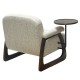 Blake accent chair with table beige