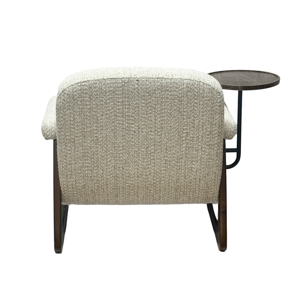 Blake accent chair with table beige
