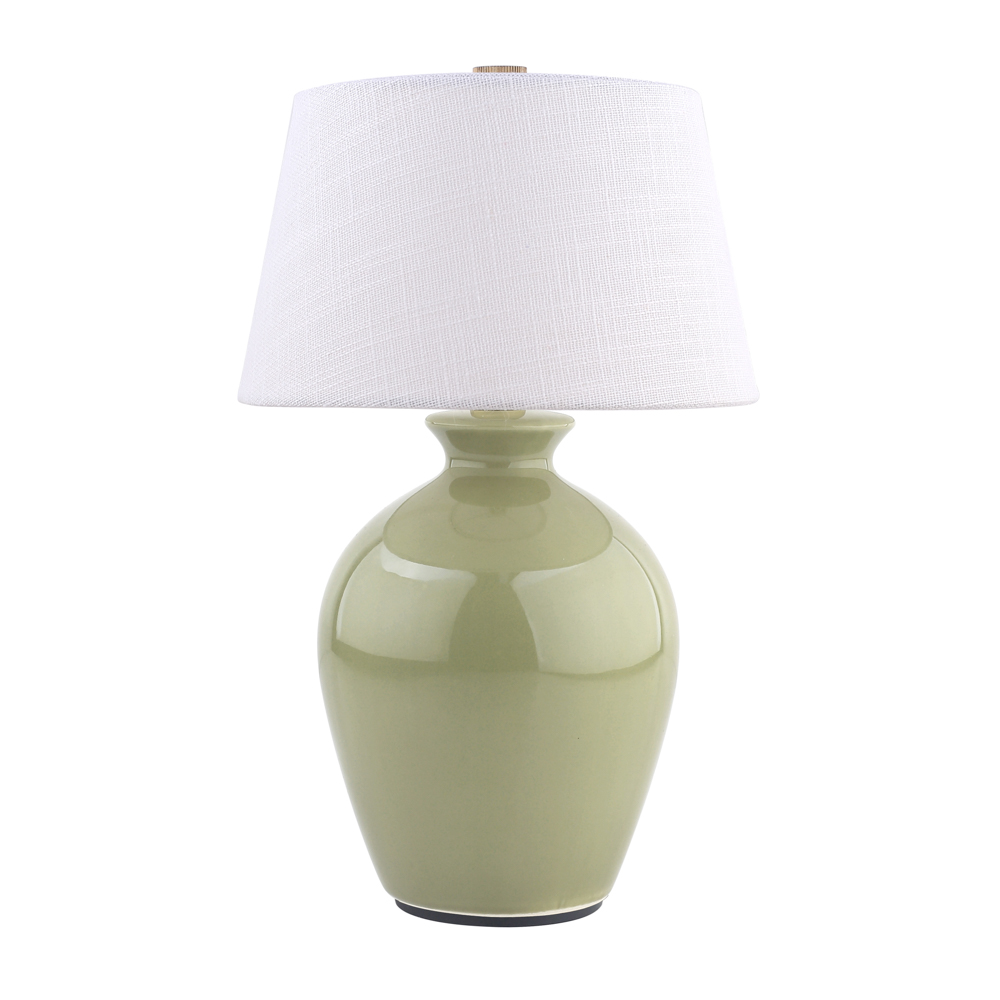 Aster ceramic rechargeable lamp green