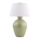 Aster ceramic rechargeable lamp green