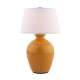 Aster ceramic rechargeable lamp mustard