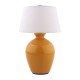 Aster ceramic rechargeable lamp mustard