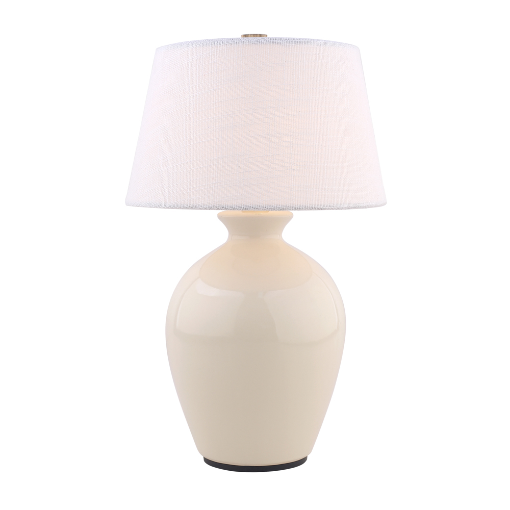 Aster ceramic rechargeable lamp ivory