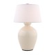 Aster ceramic rechargeable lamp ivory