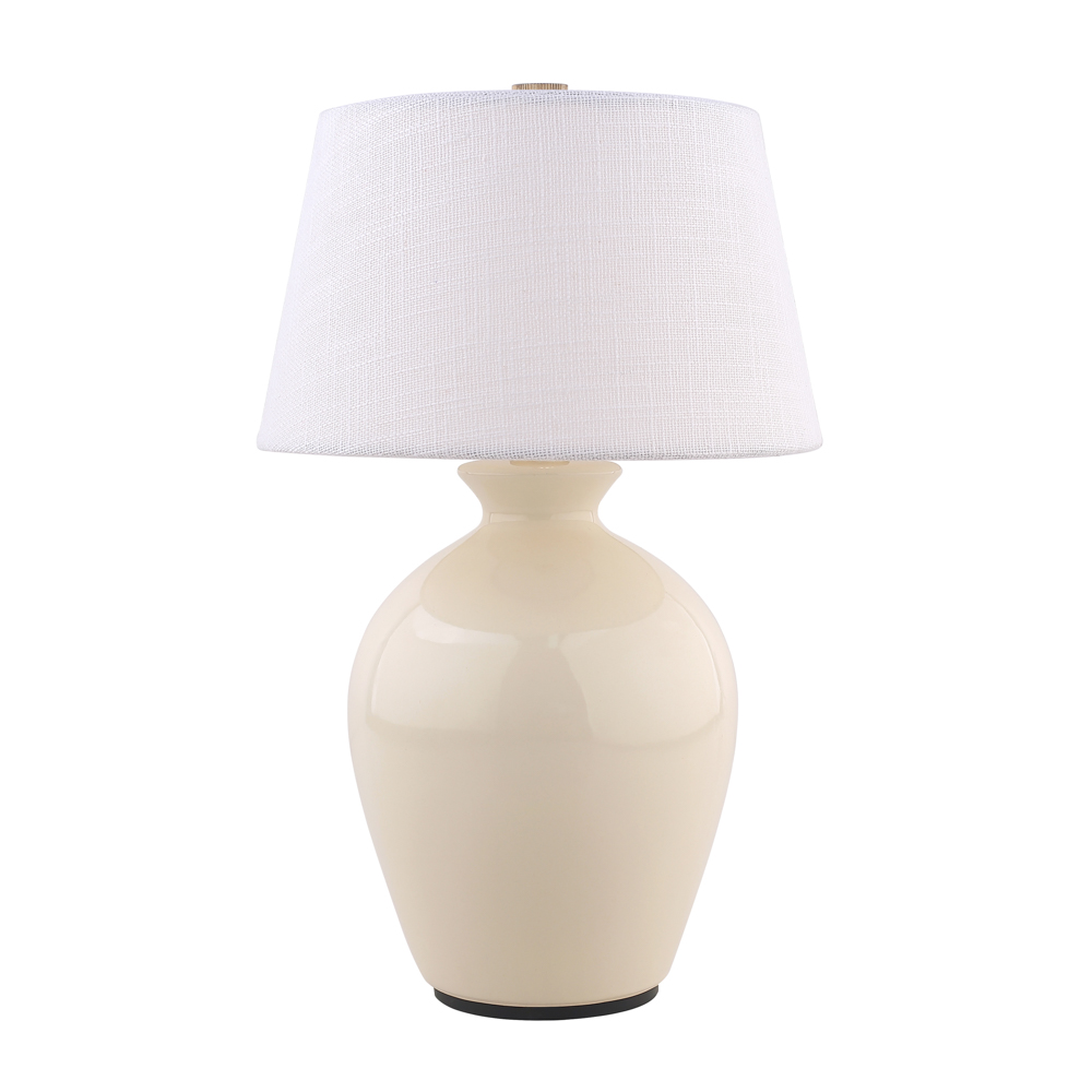 Aster ceramic rechargeable lamp ivory