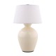 Aster ceramic rechargeable lamp ivory