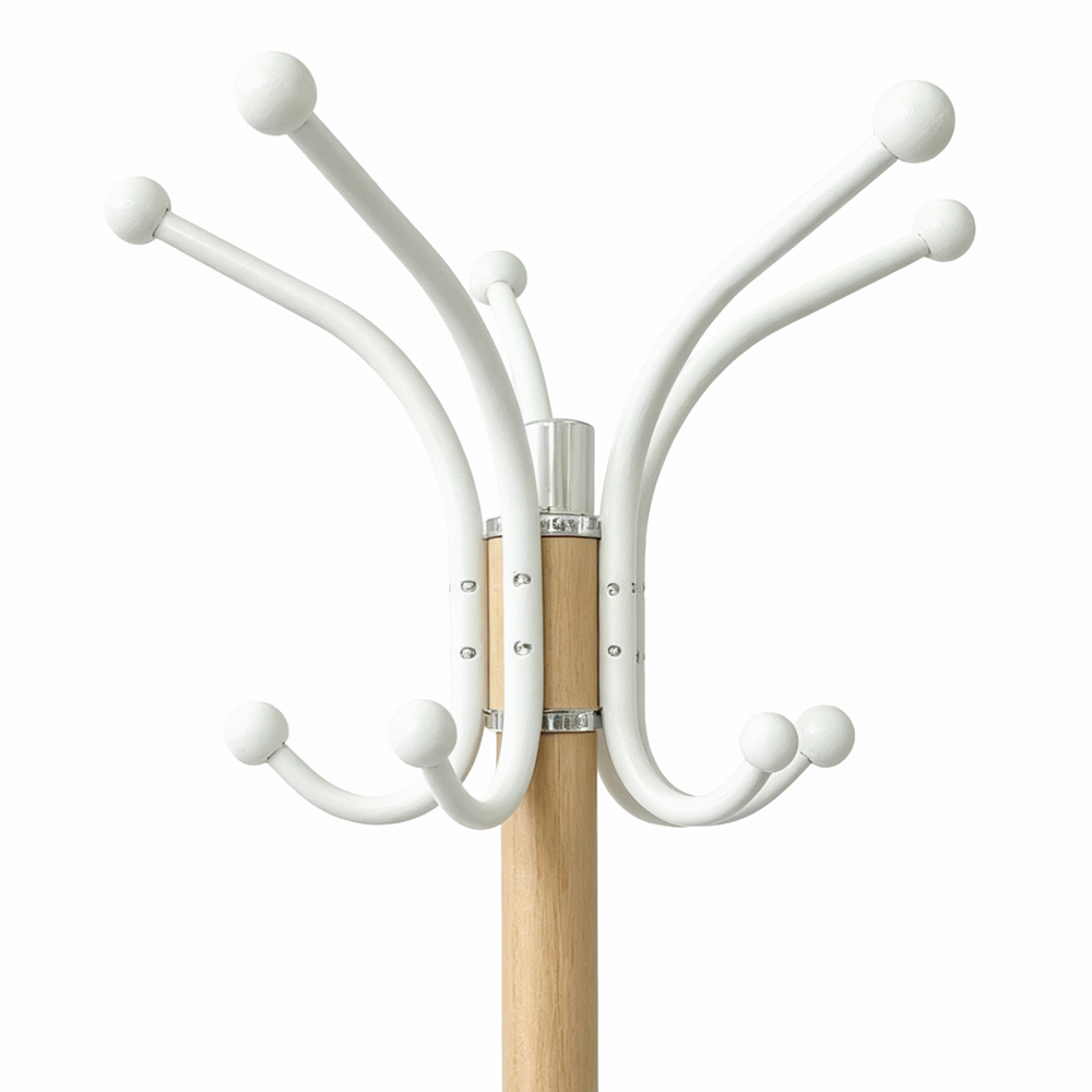 Colton hat and coat stand oak/white