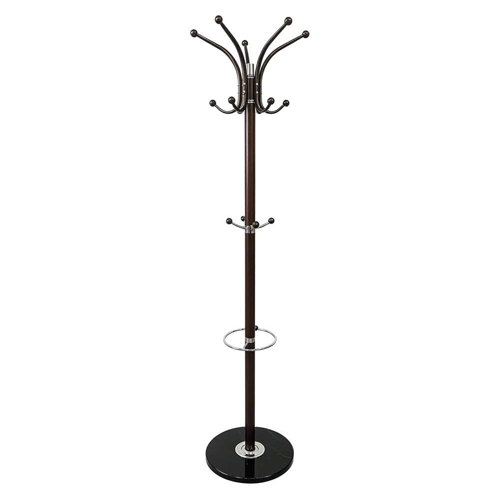 Colton hat and coat stand dark oak/black