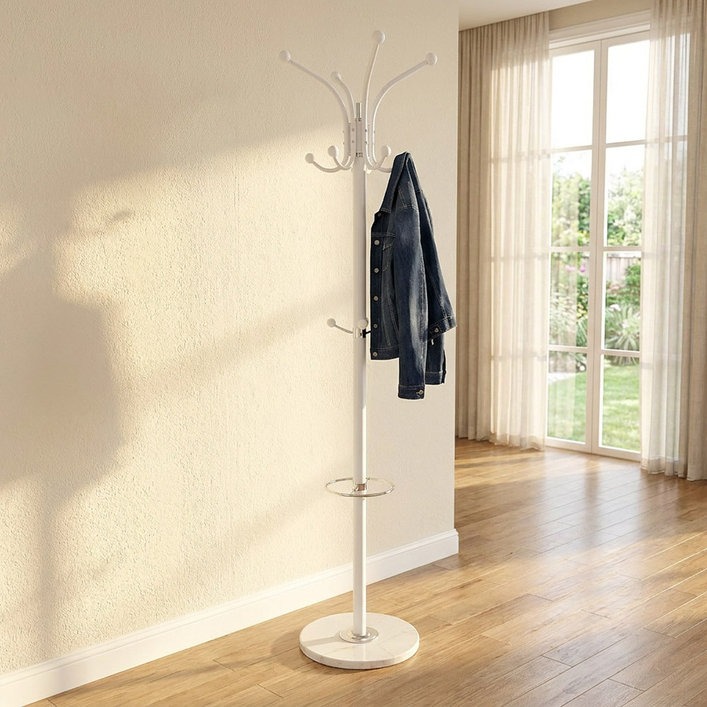 Colton hat and coat stand white