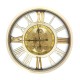 Old town skeleton gears clock ivory 80cm