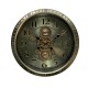 Old town gears clock champagne 50cm