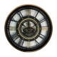 Old town skeleton gears clock gold 80cm