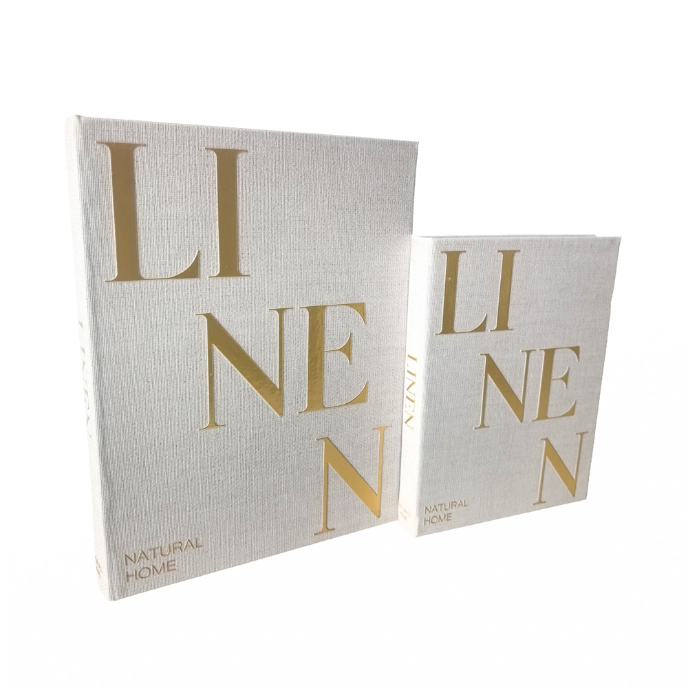 S/2 book box linen
