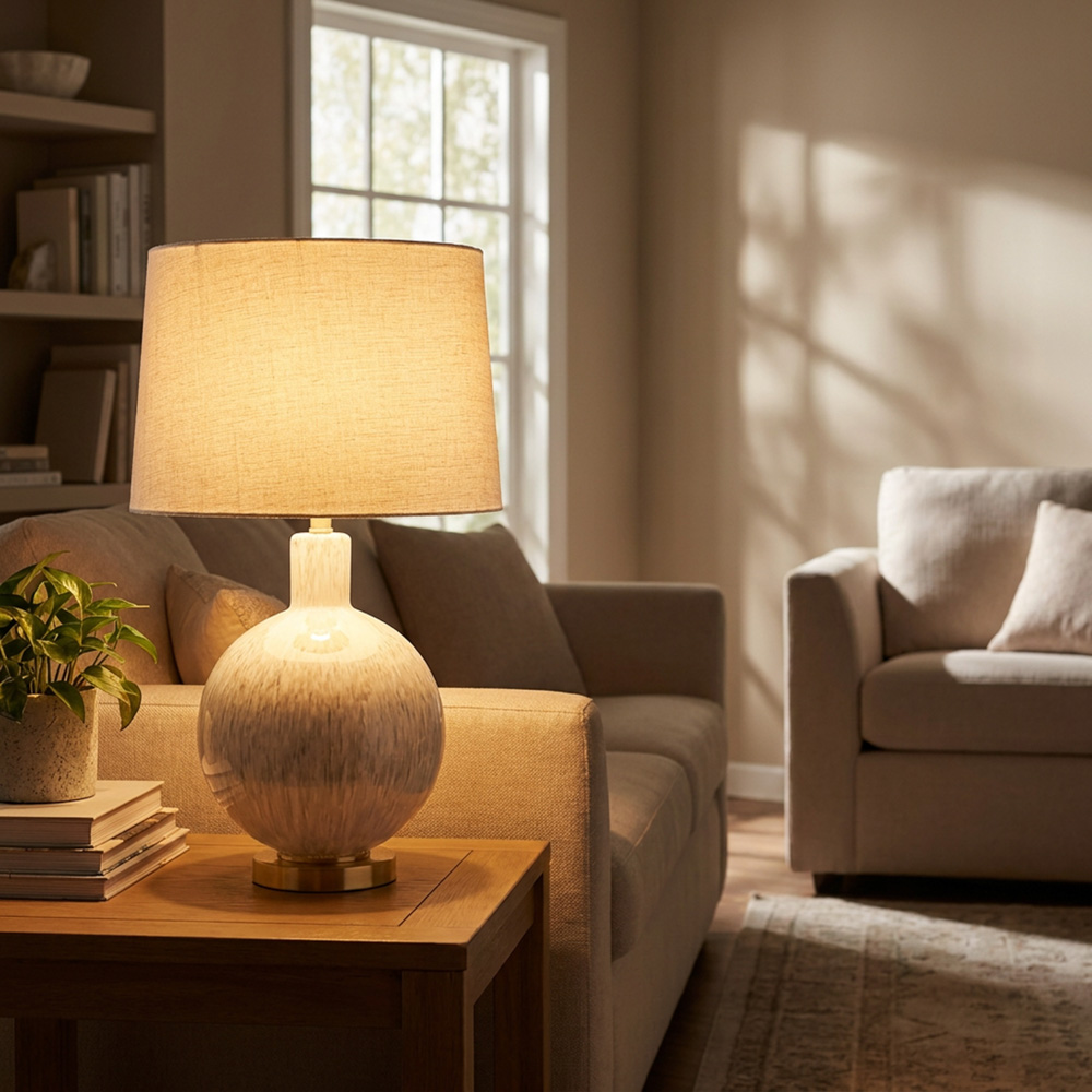 Lola glass table lamp 69cm