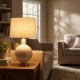 Lola glass table lamp 69cm
