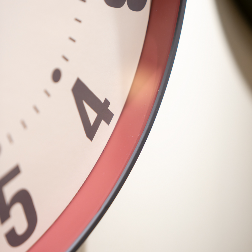 Baker and brown clock sorrento red 40cm