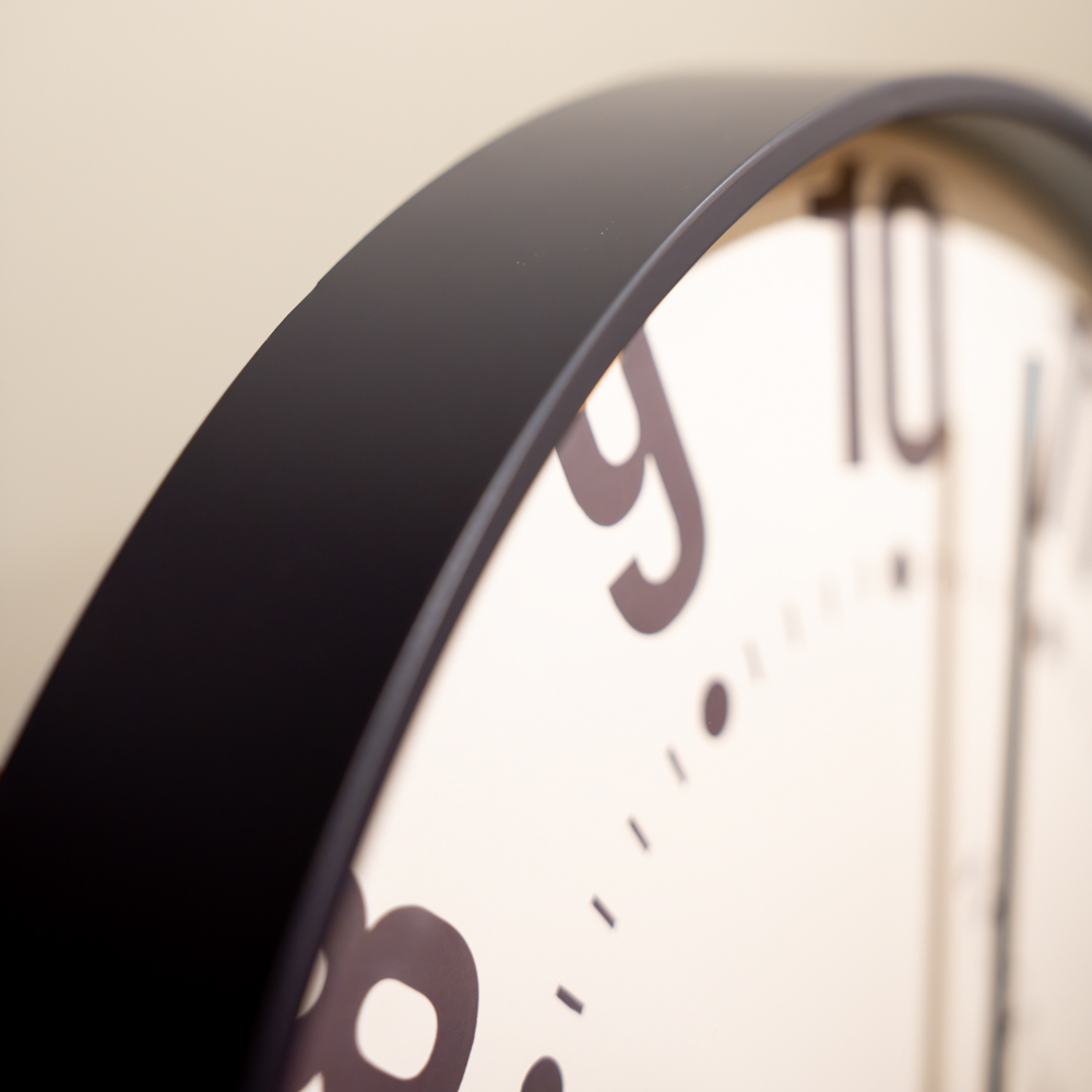 Baker and brown clock sorrento blue 40cm