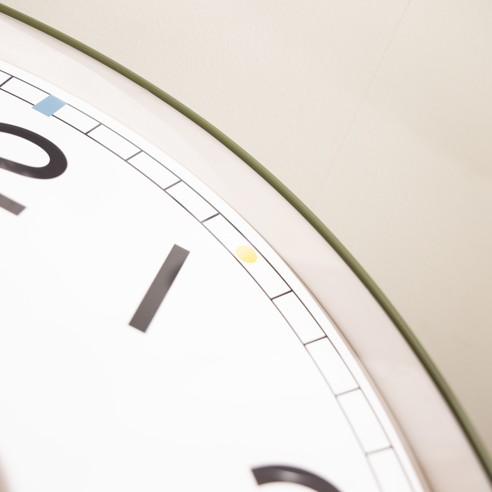 Baker and brown clock trevi green 50cm