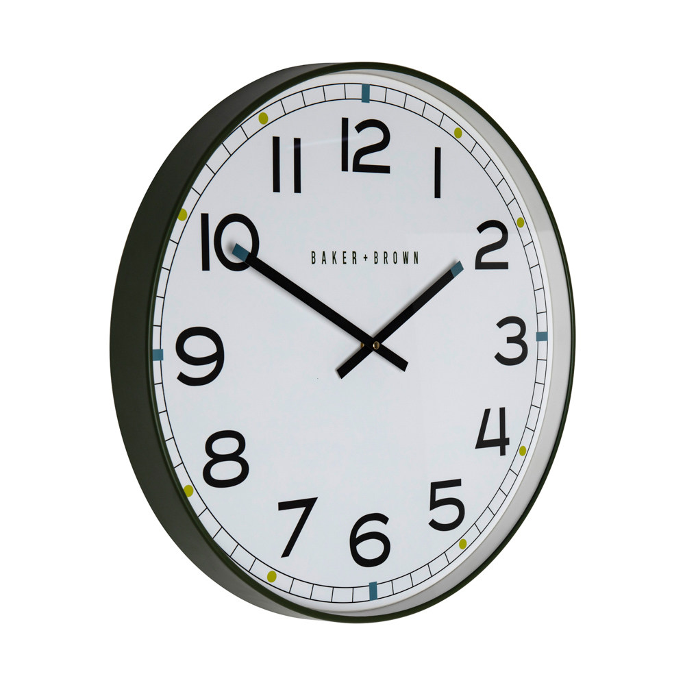 Baker and brown clock trevi black 50cm