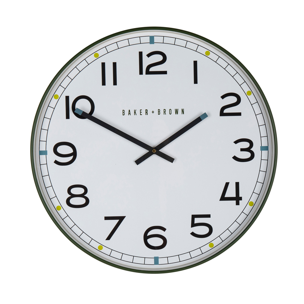 Baker and brown clock trevi black 50cm