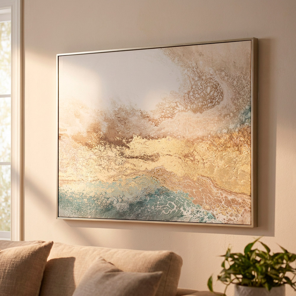 Framed canvas serene 90x120cm