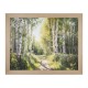 Framed canvas dream in green 80x100cm