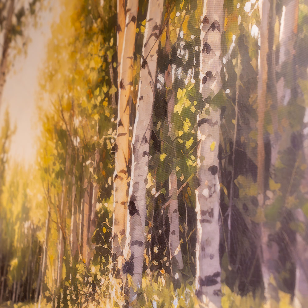 Framed canvas dream in green 80x100cm