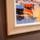 Framed print harbour glow/golden cove 50x50cm