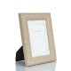 Beige linen photo frame 5x7