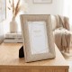 Beige linen photo frame 5x7
